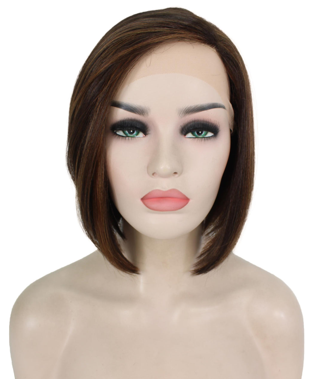 side part frontal wig straight