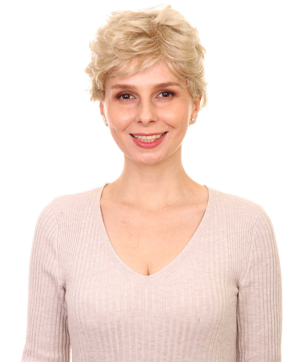 Light Blonde short pixie wigs